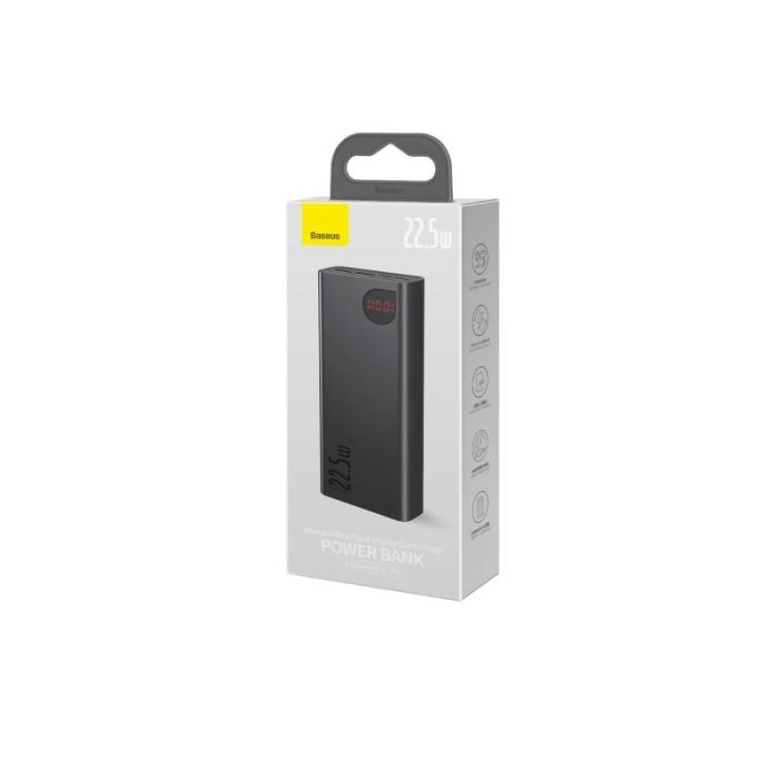 Baseus Adaman Metal Digital Display Quick Charge 20000 mAh 22,5 W Black (PPAD070101)