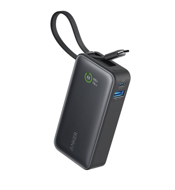 Anker Nano 10,000 mAh USB-C Cable PD 30W Max for iPhone 15/15 Plus/15 Pro/15 Pro Max (A1259)