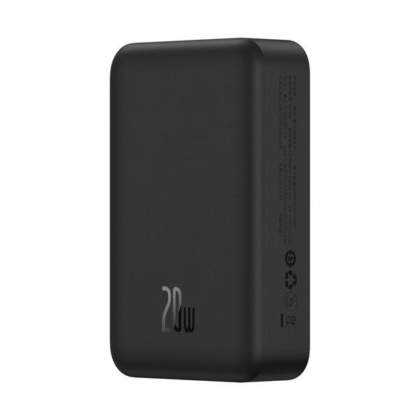 Qi 15W Baseus Magnetic Mini Wireless Fast Charge 2in1 20000 mAh 20W 2.4A QC3.0+PD3.0 (PPCX150001) Black