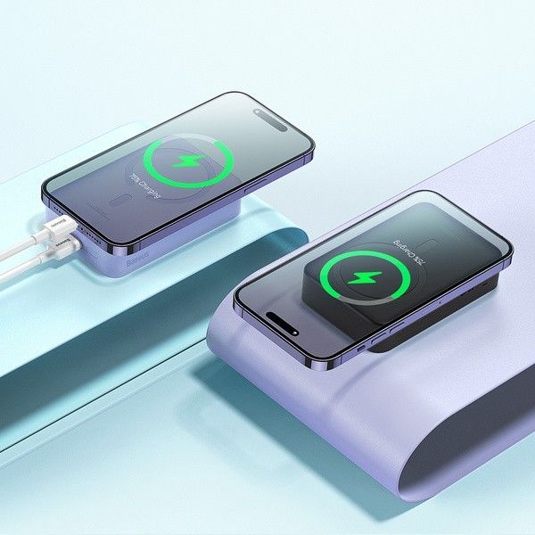 Qi 15W Baseus Magnetic Mini Wireless Fast Charge 2in1 20000 mAh 20W 2.4A QC3.0+PD3.0 (PPCX150001) Black