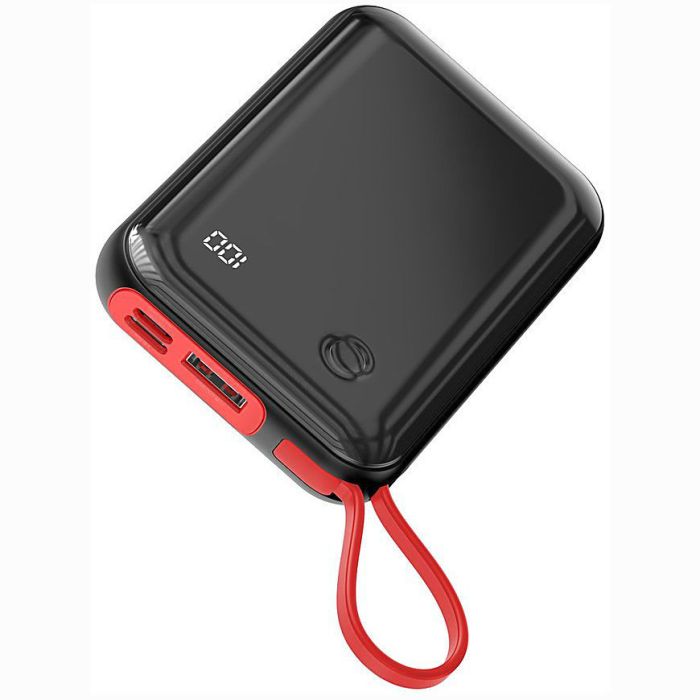 Baseus Mini S Digital Display 3A із кабелем для iPhone Lightning чорний
