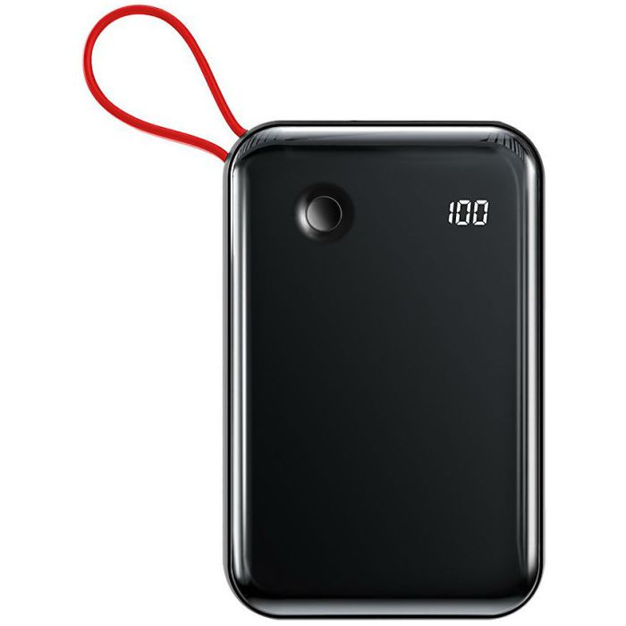Baseus Mini S Digital Display 3A із кабелем для iPhone Lightning чорний