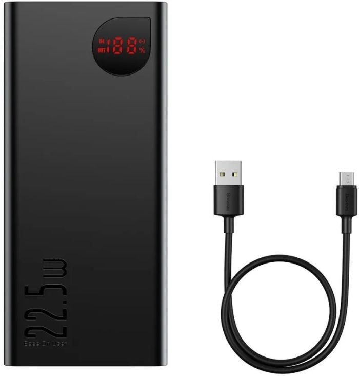 Baseus Adaman Metal 40000 mAh 22.5W PPAD020101 зовнішній акб