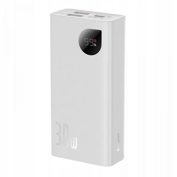 Портативна батарея Baseus Adaman 2 10000mAh 30 W PPAD040002 зовнішній акб білий