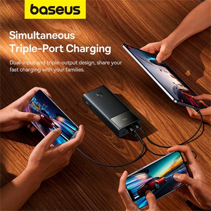 Baseus 20000 mAh 2USB/Type-C PD/QC 30W/3A (P10022904113-00) black