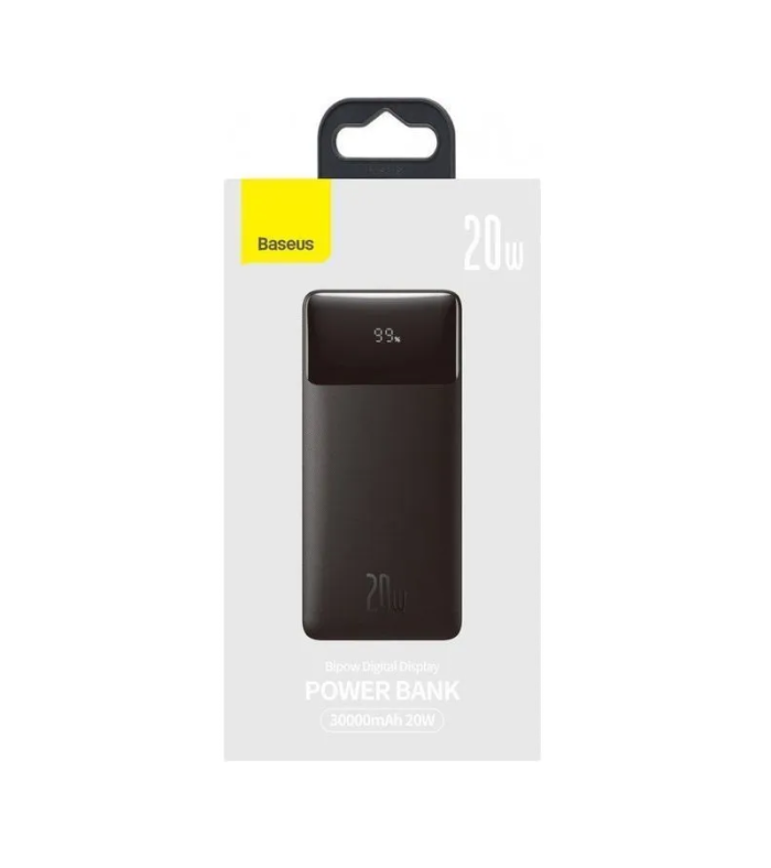 Baseus Bipow Digital Display 20W 30000 mAh 20 W Black (PPBD050401)