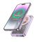 Qi 15W Hoco Q14 Ice Crystal Magnetic Wireless Fast Charge 2в1 5000 mAh 20W Pink