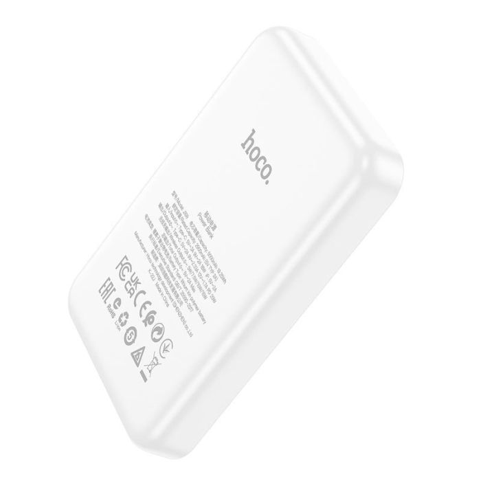 Qi 15W Hoco J109 Magnetic Wireless Fast Charge 2в1 5000 mAh 20W White