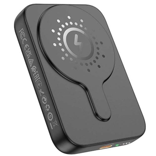 Power Bank Hoco J117А 10000 mAh PD/MagSafe20W Magnetic Портативний Акумулятор Повербанк для телефону/навушніків Чорний