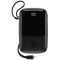 Baseus Digital Display 3A 15W 10000 mAh Брелок для пристроїв iOS Apple Iphone PPQD-B-01 із вбудованим кабелем Lightning Чорний