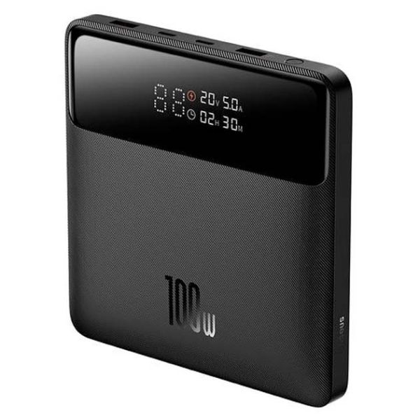 Power Bank Baseus Blade 20000mAh 100W універсальний мобільний акумулятор з швидкою зарядкою для пристроїв з дисплеєм PPBL000301 Чорний