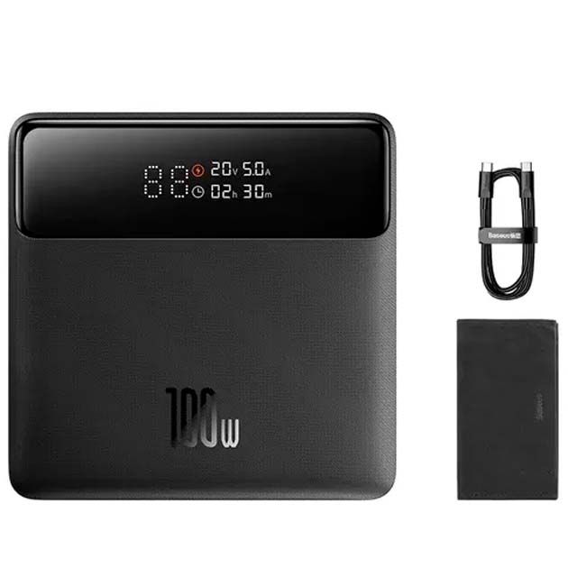 Baseus Blade 20000 mAh 100W універсальний мобільний з швидкою зарядкою для пристроїв з дисплеєм PPBL000301 Чорний