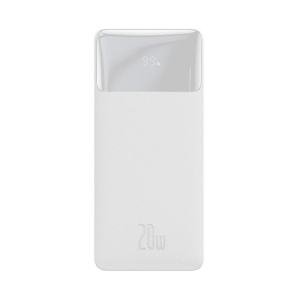 Зовнішній акумулятор Powerbank Baseus Bipow 20000mAh 20W (PPBD050302) White