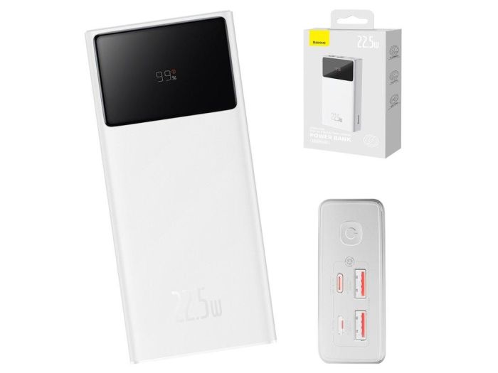Baseus Star-Lord 30000 мАh 22.5W (PPXJ060102) білий