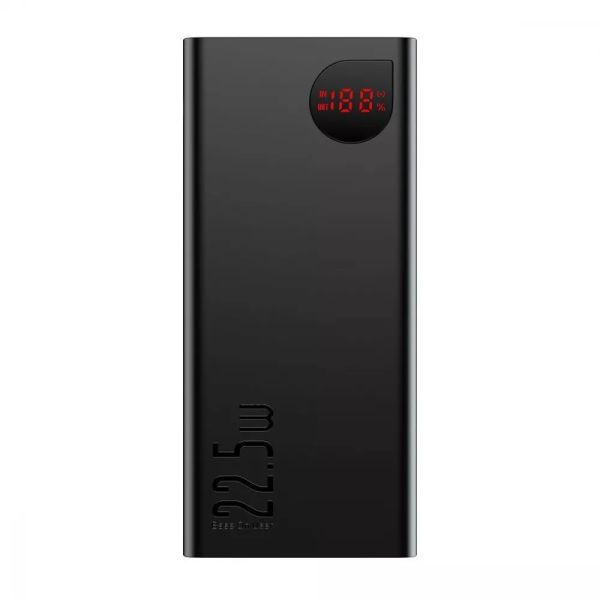 Портативна батарея Baseus Adaman Metal Overseas 22,5W 20000mAh чорна