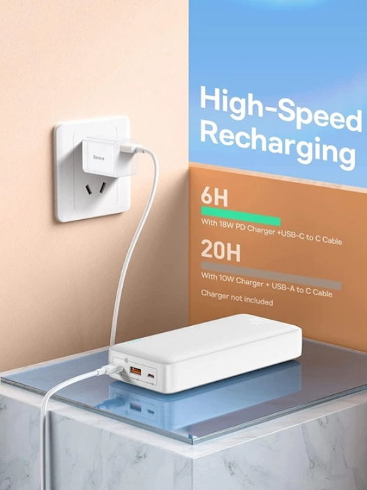 Baseus 20000 mAh 20 Вт PD QC3.0