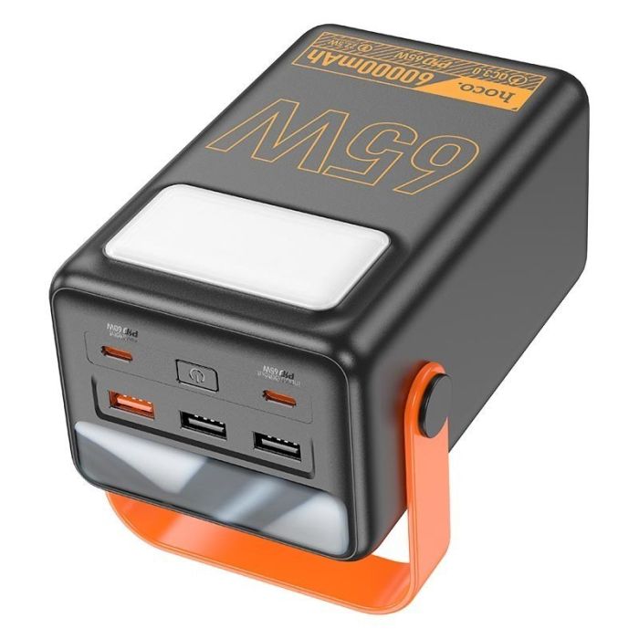 Hoco Flashlight 60000 mAh Quick Charge 65W black