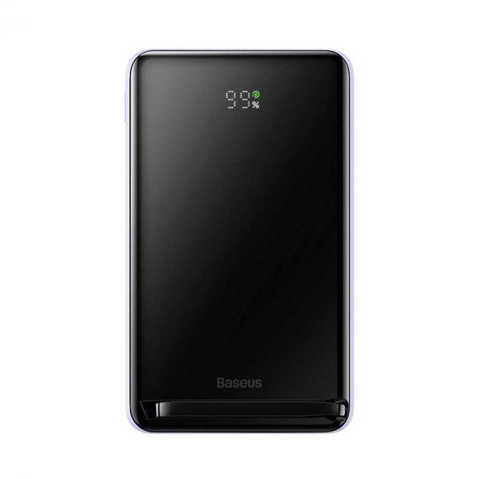 Baseus Magnetic Bracket Wireless Fast Charge 10000 mAh Type-C 20W/3A PD/QC purple