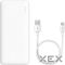 Baseus Airpow Quick Charge Powerbank 20W 20000 mAh White (PPAP20K)