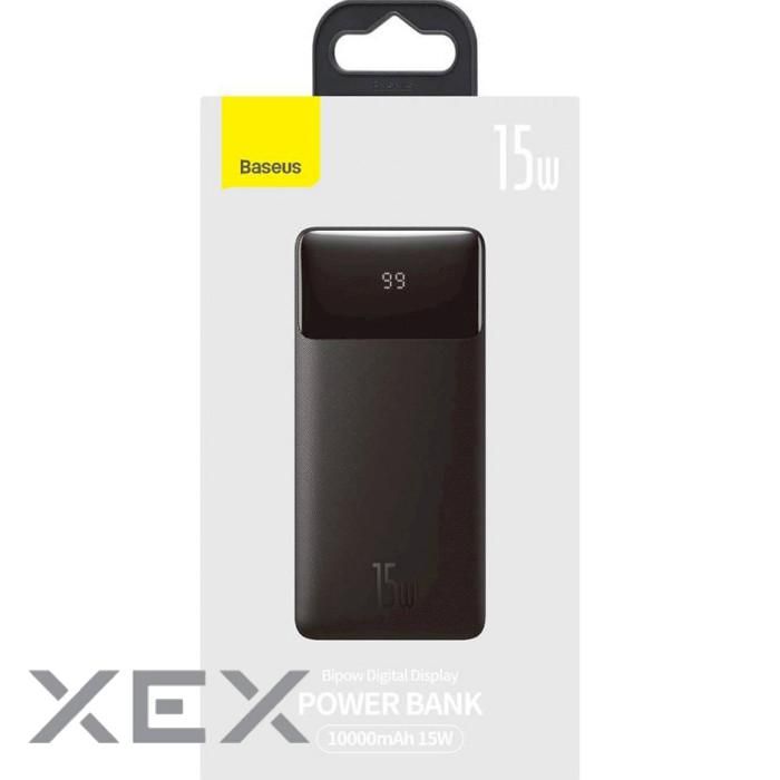 Baseus Bipow Digital Display 15W Overseas Edition 10000 mAh Black (PPBD050001)