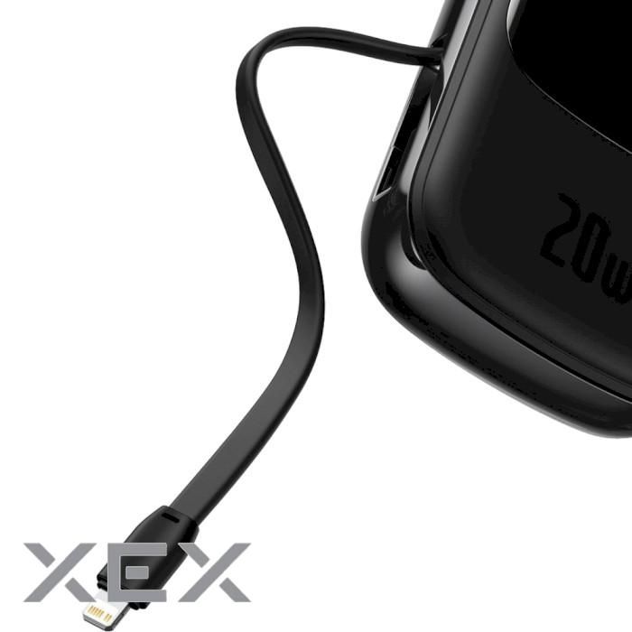 Baseus Qpow Digital Display Quick Charging 20W w/Lightning cable 200 (PPQD-H01
