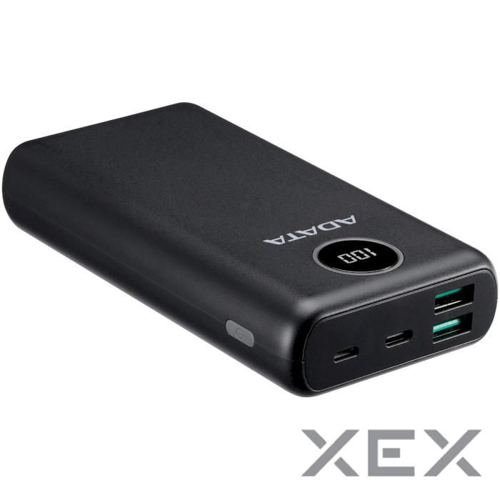 Універсальна мобільна батарея A-DATA P20000QCD 20000mAh Black (AP20000QCD-DGT-CBK)