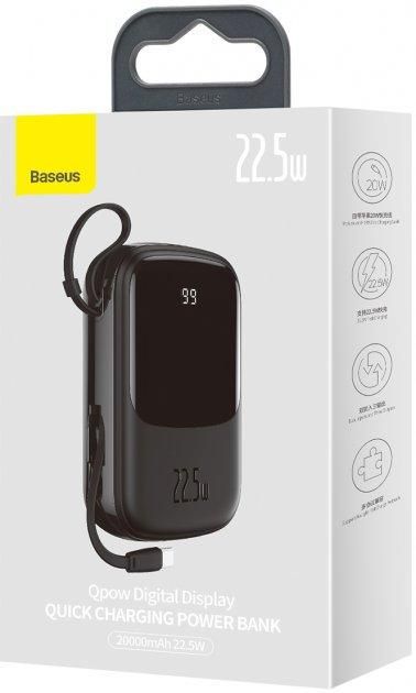 Baseus Q Pow 20000 mAh 22.5W Black (PPQD-I01)