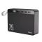 Hoco J94 Overlord 75000 mAh 22.5W 277.5Wh 3xUSB/Type-C/microUSB 5A PD QC чорний