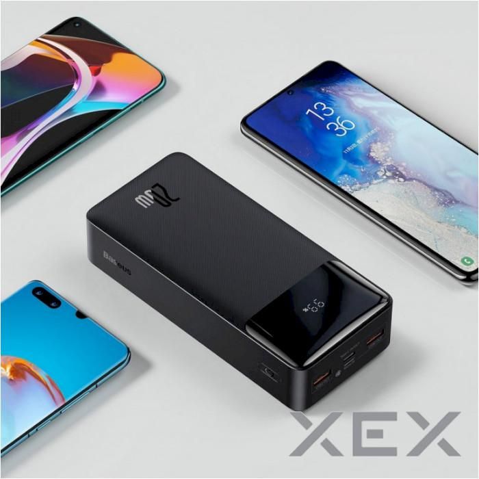 Baseus Bipow Digital Display Fast Charge 30000 mAh 20W Black Overseas Edi (PPBD050401
