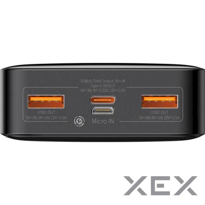 Baseus Bipow Digital Display 20W Overseas Edition 20000 mAh Black (PPBD050501)