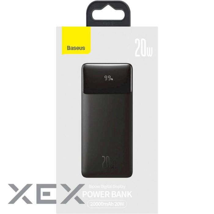 Baseus Bipow Digital Display 20W Overseas Edition 20000 mAh Black (PPBD050501)