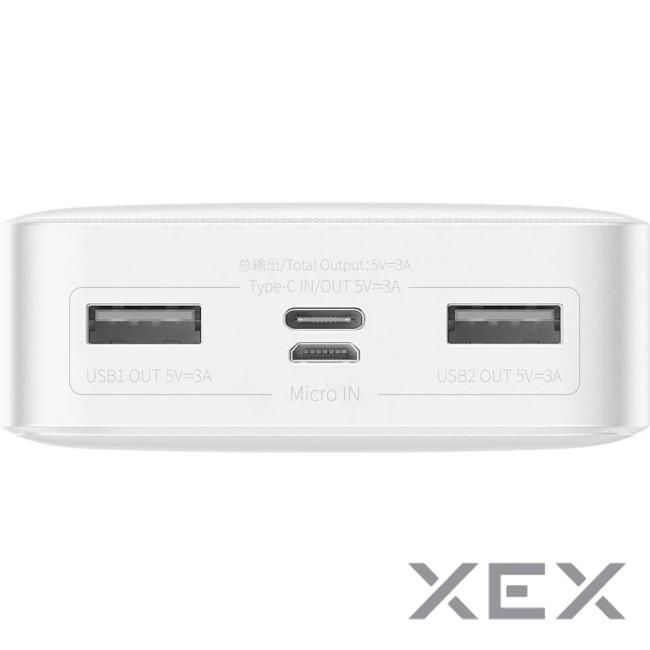 Baseus Bipow Digital Display 15W Overseas Edition 20000 mAh Whit (1283126558719)