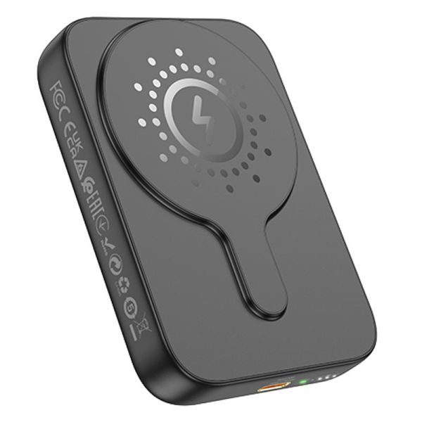 Портативний зарядний пристрій Power Bank Hoco J117 Esteem PD20W з Бездротовий зарядний пристрій 5000 mAh Black - 00000067627_1