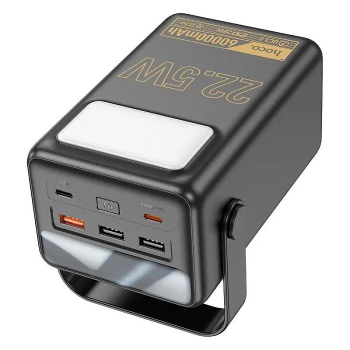 Hoco 60000 mAhJ110 60000 mah 3Type-C USB QC Black ТМ