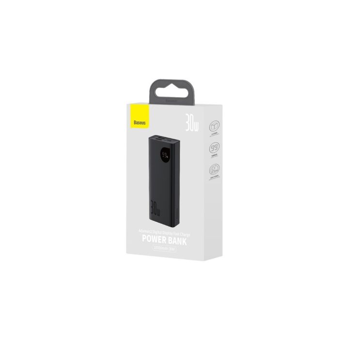 Батарея універсальна Baseus Adaman2 10000mAh 30W, PD, QC, SCP, Black (PPAD040001)