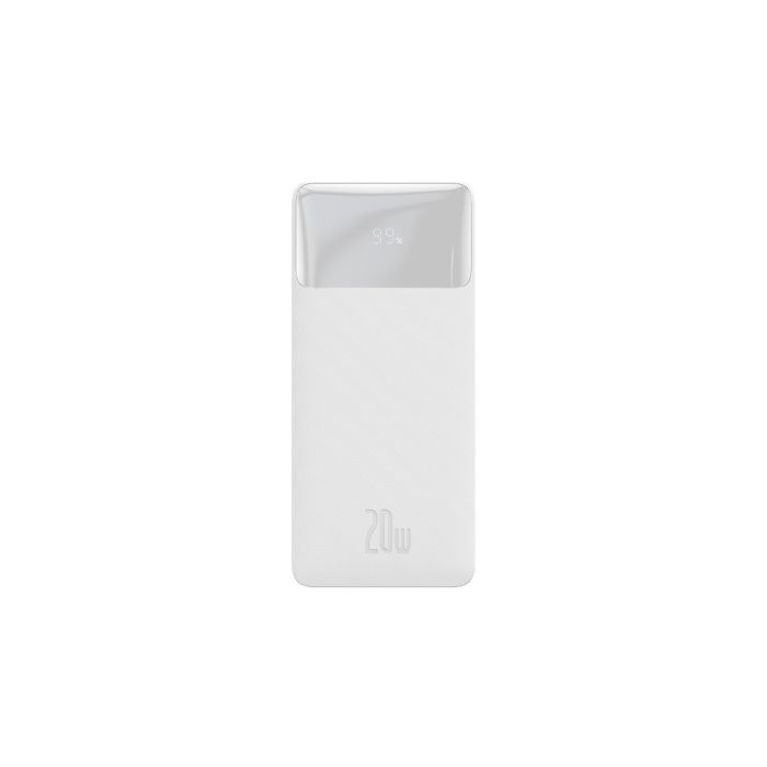 Baseus Bipow 20000 mAh, PD/20W, QC3.0/USB-C, 2*USB-A/3A(max.), white (PPDML-M02)