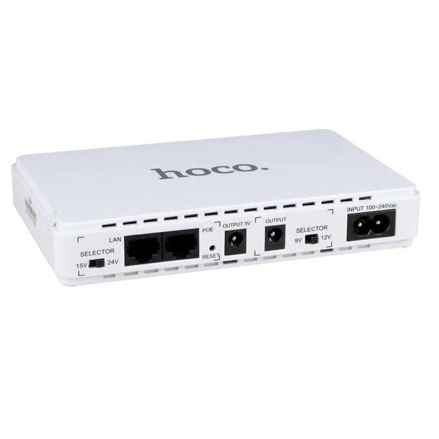 Hoco DB25 для Роутерів 8800mAh ІБП для маршрутизатора джерело живлення 12V 9V 5V Білий