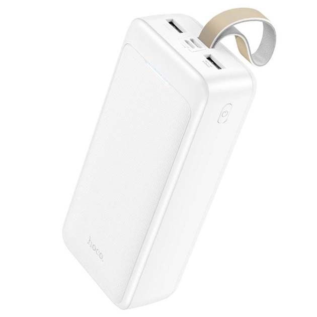 Hoco J111B Smart charge 30000 mAh 2xUSB+Type-C+MicroUSB Білий