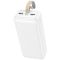 Hoco J111B Smart charge 30000 mAh 2xUSB+Type-C+MicroUSB Білий