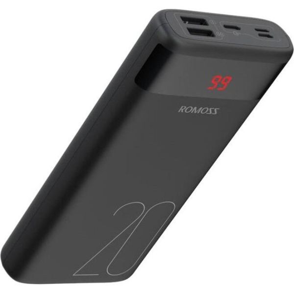 Повербанк ROMOSS Ares 20 QC3.0 20000mAh Black (PAS20-102-2135H)