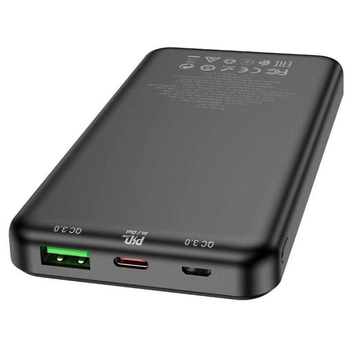 Hoco J87 Tacker PD20W+QC3.0 10000 mAh (Чорний) (51876)