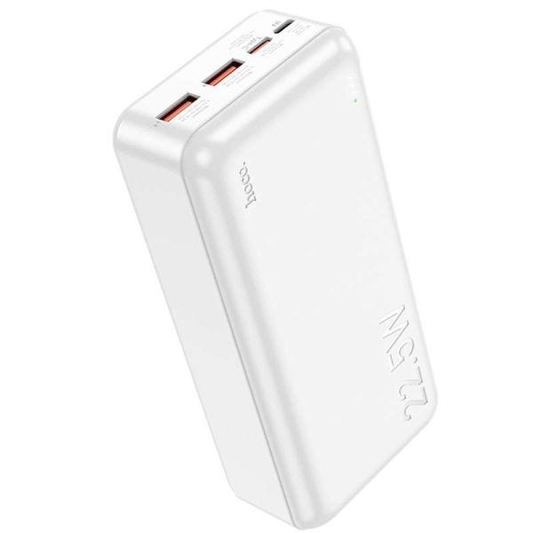 Портативний зарядний пристрій Power Bank HOCO J101B Astute 22.5W 30000 mAh (Білий) (144514)