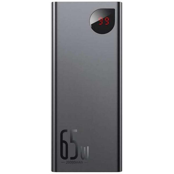 Портативний зарядний пристрій Baseus Adaman Metal Digital Display QC 65W 20000mAh (PPIMDA-D) (Black) (160380)