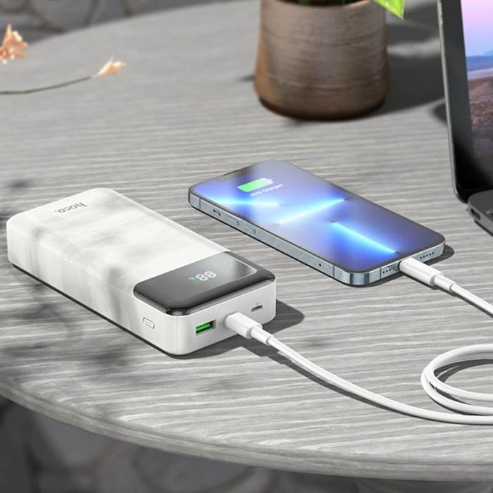 Hoco J102A Cool figure PD20W+QC3.0 20000 mAh (White) (158907)