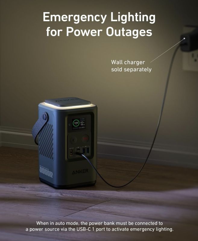 Anker 548 (PowerCore Reserve 192Wh) з ліхтариком 60000 mAh (A1294061)