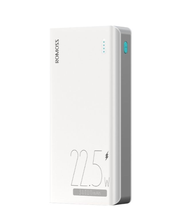 ROMOSS 30000 mAh 22.5 W Fast Charge PD & QC 18 W Білий (Sense8F)
