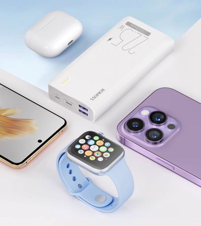 ROMOSS 20000 mAh 22.5 W Fast Charge PD & QC 18 W Білий (Sense6F)