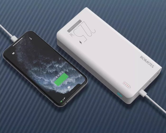 ROMOSS 30000 mAh 22.5 W Fast Charge PD & QC 18 W Білий (Sense8F)