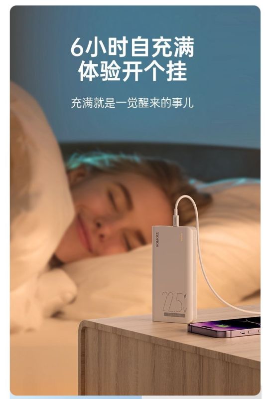 ROMOSS 20000 mAh 22.5 W Fast Charge PD & QC 18 W Білий (Sense6F)