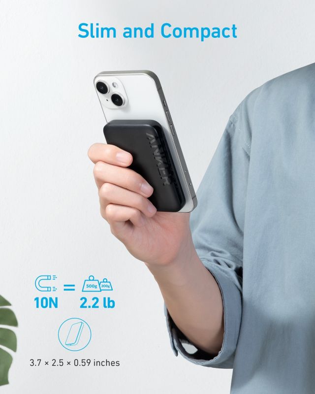 Anker PowerCore 5K 321 - 5000 mAh MagGo Wireless Black (6940674)